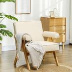 PU-Lederen Lounge Fauteuil met Armleuning – Comfort 120kg, Huis en Inrichting, Stoelen, Verzenden, Nieuw, Hout, Eén