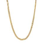 Gouden gourmet collier 50 cm 14 karaat, Sieraden, Tassen en Uiterlijk, Kettingen, Verzenden, Zo goed als nieuw, Goud, Goud