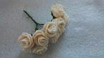 Mini Foam Roos Ivory Zalm 2,5 cm Bundel 12 stuks, Ophalen of Verzenden, Nieuw