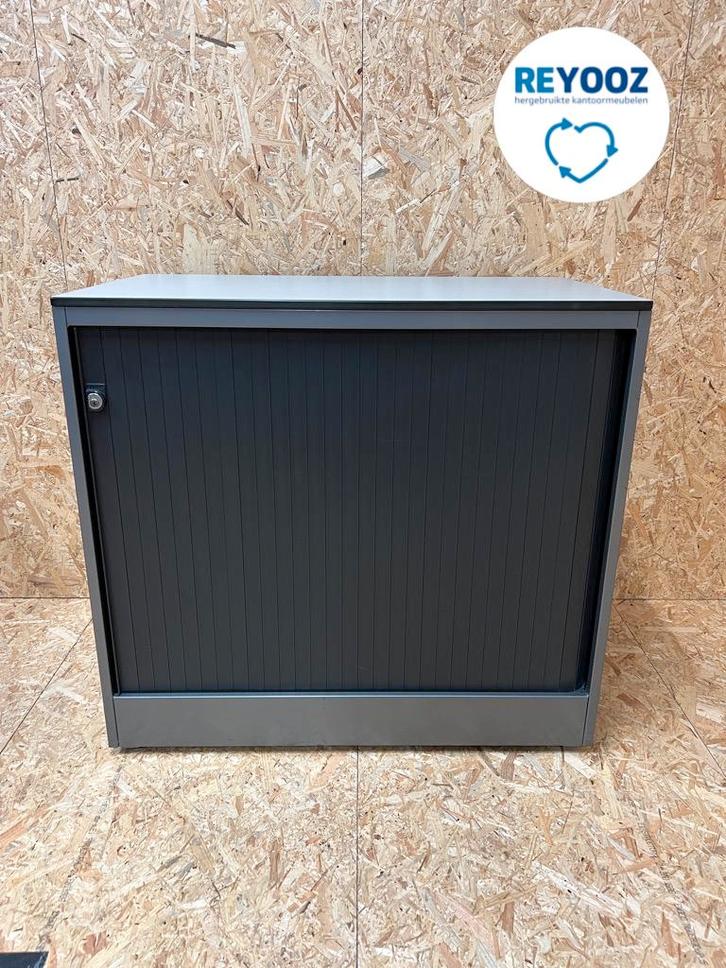 Ahrend roldeurkast - 74x80x45cm - antracietgrijs, Zakelijke goederen, Kantoor en Winkelinrichting | Kantoormeubilair en Inrichting