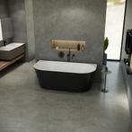 Half vrijstaand bad Lorenzo 170x80x58cm bi-color zwart/wit, Doe-het-zelf en Verbouw, Sanitair, Verzenden, Nieuw