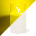 Led kaars | 18 cm | Lumineo (In glas, Timer, Wit), Verzenden, Nieuw