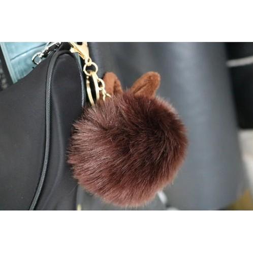 Pompom rabbit sleutelhanger, Huis en Inrichting, Banken | Complete zithoeken, Verzenden