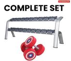 Dumbellset 2,5 tot 60kg! Captain America Dumbells, Sport en Fitness, Nieuw, Rug, Overige typen, Metaal