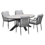 Garden Impressions Stevie tuinset 5-delig taupe - Tulli, Verzenden, Nieuw