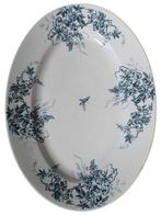 Schotel - Keramiek - Glycine/decoratie met vlinder, Antiek en Kunst