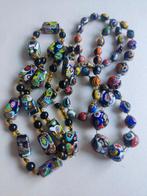 Metaal - Ketting - Murano Millefiori kralen