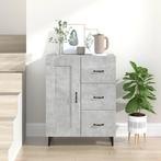 vidaXL Dressoir 69,5x34x90 cm bewerkt hout betongrijs, Huis en Inrichting, Kasten | Dressoirs, Verzenden, Nieuw, 50 tot 100 cm