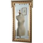 Rechthoekige schouwspiegel met uitkragende kroon Hollands  c, Ophalen of Verzenden