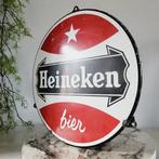 Heineken Emaille Reclamebord, Langcat Bussum, 1950 -