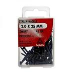 Deltafix Stalen nagel 2.0x25mm Zwart 45gr., Caravans en Kamperen, Nieuw
