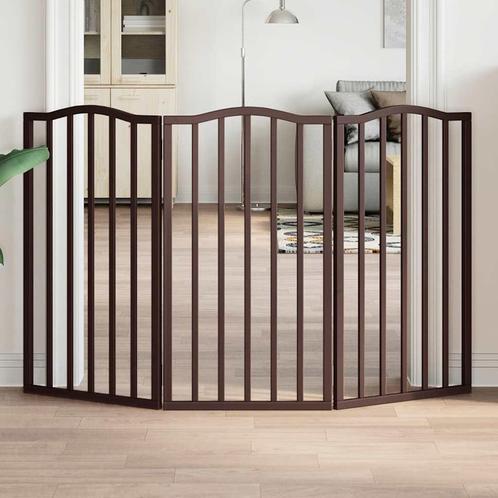vidaXL Hondenhek inklapbaar 3 panelen 150 cm populierenhout, Dieren en Toebehoren, Honden-accessoires, Nieuw, Verzenden