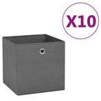 Opbergboxen 10 stuks Grijs - OP = OP! - Inklapbaar, Huis en Inrichting, Overige materialen, Minder dan 50 cm, Nieuw, Minder dan 50 cm