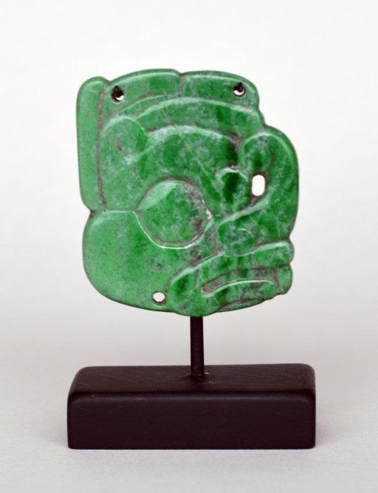 Maya Jade plaque - 6 cm (Zonder minimumprijs), Antiek en Kunst, Antiek | Overige Antiek
