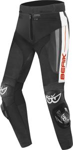 Berik Kendo Zwart Wit Rood Leren Motorbroek, Motoren, Kleding | Motorkleding, Nieuw met kaartje, Broek | leer, Berik, Heren