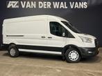 Ford Transit 2.0 TDCI 131pk L3H2 Euro6 Airco | Camera | Navi, Stof, Gebruikt, Wit, Dealer onderhouden