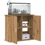vidaXL Aquariumstandaard 81x36x73cm bewerkt hout artisanaal, Verzenden, Nieuw