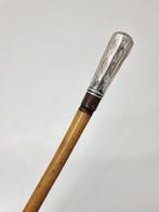 Wandelstok - Bamboe, Zilver, Antiek en Kunst