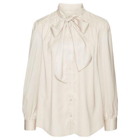 Lascana Blouse met kraagstrik met ruches, Kleding | Dames, Blouses en Tunieken, Nieuw, Verzenden
