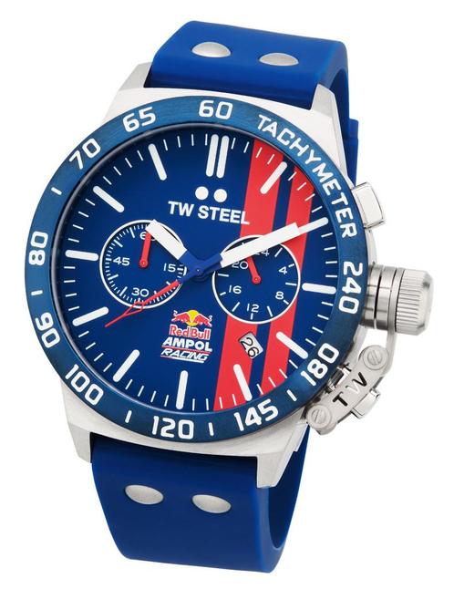 TW Steel CS120 Canteen Red Bull Ampol horloge 45 mm, Sieraden, Tassen en Uiterlijk, Horloges | Heren, Kunststof, Nieuw, Staal