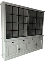 Buffetkast Soest lichtgrijs met stalen deuren 250 x 240cm, Ophalen of Verzenden, Nieuw
