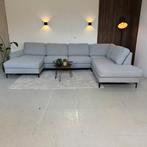 GRATIS BEZORGING - Grijze U-bank 365x240 - Refurbished, Huis en Inrichting, Hout, Hoekbank, 300 cm of meer, Ophalen of Verzenden