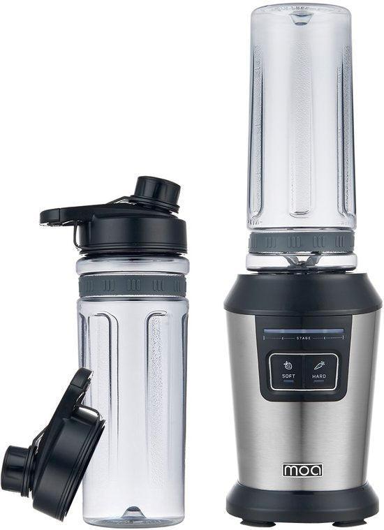 2dekans | MOA Blender To Go - Smoothie Maker met 2 Tritan, Witgoed en Apparatuur, Blenders, Zo goed als nieuw, Ophalen of Verzenden