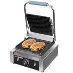 GGM Gastro | Contactgrill - 2,2 kW - boven & onder Gegroefd, Verzenden, Nieuw