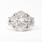 Ring - 14 karaat Witgoud - 3.53ct. tw. Diamant (Lab-grown) -, Nieuw