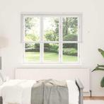 vidaXL Raamblind met gordijnen Wit Aluminium, Huis en Inrichting, Verzenden, Nieuw, Wit
