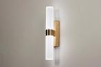 Rietveld Wandlampen - Wit, Goud - Glas, Metaal, Huis en Inrichting, Lampen | Wandlampen, Verzenden, Nieuw