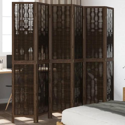 vidaXL Kamerscherm met 6 panelen massief paulowniahout, Huis en Inrichting, Woonaccessoires | Kamerschermen, Nieuw, Verzenden