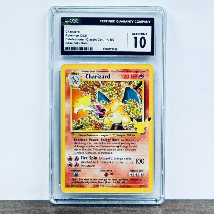 Pokémon Graded card - Charizard 4 - Pokémon - CGC 10, Hobby en Vrije tijd, Verzamelkaartspellen | Pokémon
