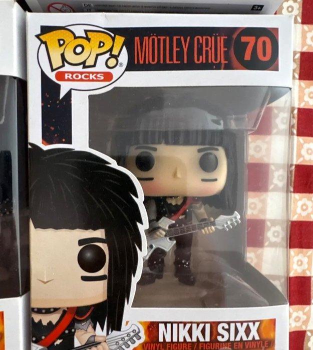 Funko - Funko Pop Mötley Crüe set Nikki Sixx, Vince Neil,, Antiek en Kunst, Antiek | Speelgoed