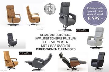 Relaxfauteuils sta-op-stoelen elektrisch manueel Kubus Wonen