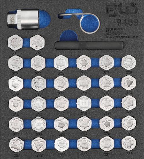 Bgs Technic Rim Lock dop Set voor Mercedes 35 delig, Auto diversen, Autogereedschap, Verzenden