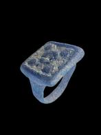 Middeleeuws Brons Ring - Bronzen ring met emaille (Zonder