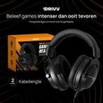 Tweedekans | Drivv. PRO Gaming Headset met Microfoon - Game, Muziek en Instrumenten, Microfoons, Ophalen of Verzenden, Zo goed als nieuw