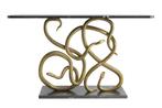 Extravagante consoletafel WILDLIFE SNAKE 115 cm zwart goud, Huis en Inrichting, Tafels | Sidetables, Ophalen of Verzenden, Nieuw