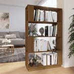 vidaXL Boekenkast/kamerscherm 80x25x132 cm massief hout, Huis en Inrichting, Kasten | Boekenkasten, Verzenden, 100 tot 150 cm