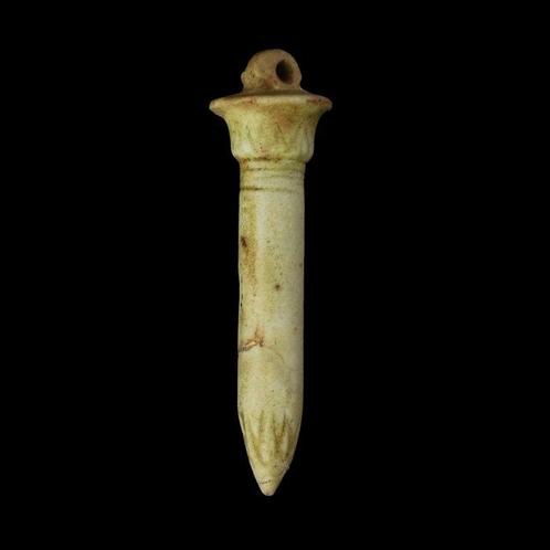 Oude Egypte, late periode Faience grote Papyrus - Scepter, Antiek en Kunst, Antiek | Overige Antiek