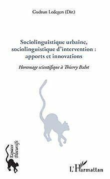 Sociolinguistique urbaine, sociolinguistique dinte...  Book