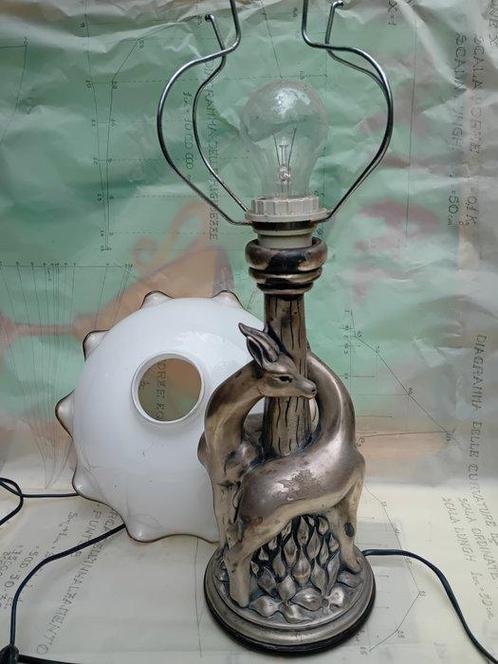 ottaviani - Tafellamp - zilveren vergulde sculptuur., Antiek en Kunst, Curiosa en Brocante