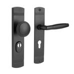 Retro buitendeurbeslag knop/klink PC72 zwart, Ophalen of Verzenden, Nieuw, Overige materialen, Klink of Kruk