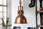 Design hanglamp INDUSTRIAL 45cm koper gevlamd industrieele, Huis en Inrichting, Lampen | Hanglampen, Ophalen of Verzenden, Nieuw
