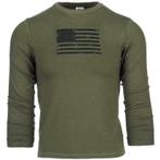 Shirt met lange mouw voor kinderen USA groen-110/116 NIEUW