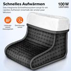 Elektrische Voetenwarmer - Wasbaar - 6 Standen - Antraciet -, Verzenden, Zo goed als nieuw