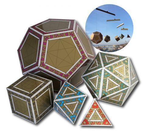 Bouwpakket platonische veelvlakken, Doe-het-zelf en Verbouw, Meetapparatuur, Nieuw, Verzenden