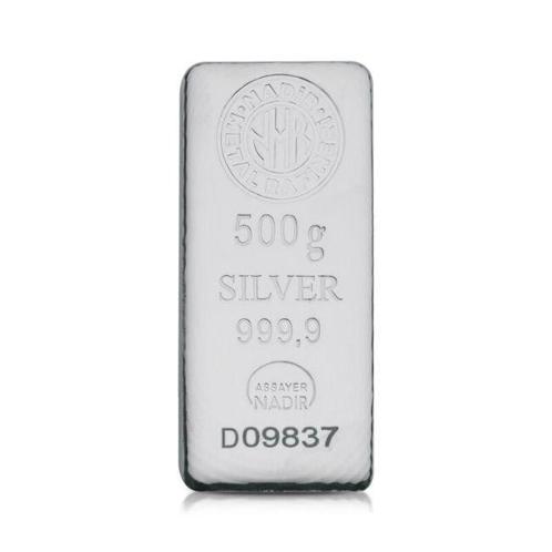 500 gram - Zilver - 500g Nadir Refinery .9999 Fine Silver, Postzegels en Munten, Edelmetalen en Baren