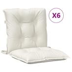 Stoelkussens 6 st Creme 100x50 cm - retourdeal - 55% kort..., Tuin en Terras, Ophalen of Verzenden, Nieuw